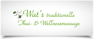 Logodesign Wats Thaimassage Pforzheim